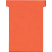 Image of Nobo Size 3 T-Cards Red Pack of 100