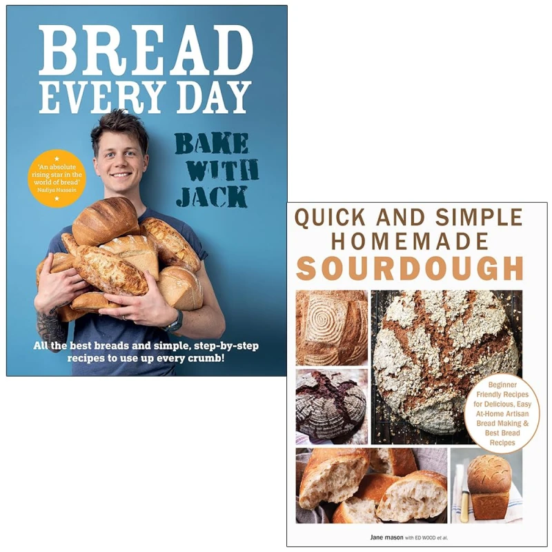 Image of Bake With Jack Bread Every Day Quick and Simple Homemade Sourdough 2 Book Set Jack Sturgess & Jane Mason Books