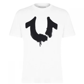 Image of True Religion Horseshoe Ink T Shirt - Optic White