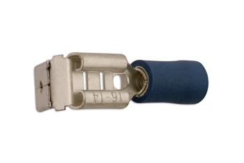 Image of Blue Piggyback Terminal 6.3mm Pk 100 Connect 30189