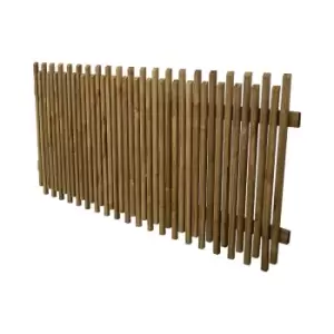 Image of Forest 6' x 3' Pressure Treated Contemporary Picket Fence Panel (1.83m x 0.9m) - Natural Timber