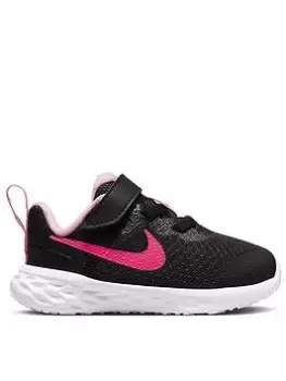 Image of Nike Infant Revolution 6 - Black/Pink, Size 9.5