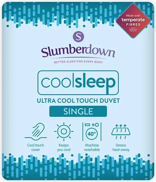 Image of Slumberdown Ultracool Nylon Summer Duvet Duvets Single Blue 88491318010