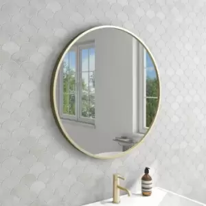 Image of Round Gold Bathroom Mirror 800mm - Alcor