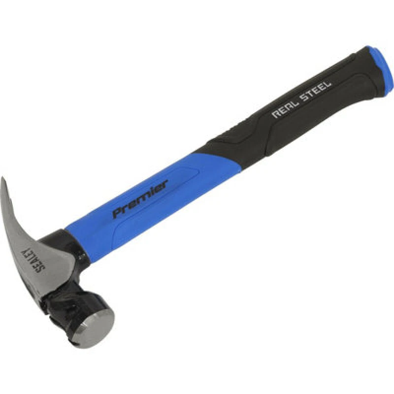 Image of Loops 20oz Claw Hammer - Fibreglass Shaft - Drop Forged Steel - Magnetic Nail Starter Metallics