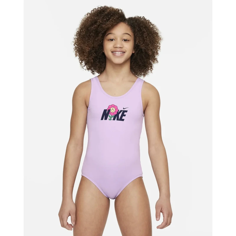 Image of One Piece swimsuit for girls Nike Multi Logo Violet Female S
