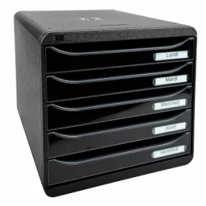 Image of Exacompta Big Box Plus Glossy, Black/Glossy Black, Pack of 1