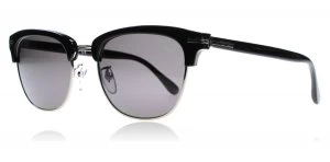 Image of dunhill SDH013 Black/Silver 700P 51 Sunglasses Black / Silver 700P Polariserade 51mm