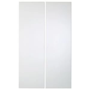 Image of IT Kitchens Santini Gloss White Slab Corner wall door W625mm Set of 2