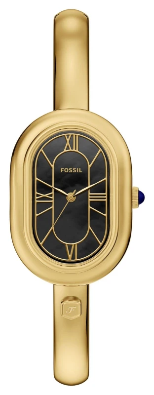 Image of Fossil ES5456 Sloan Three-Hand (25mm) Black Mother-of-Pearl Watch