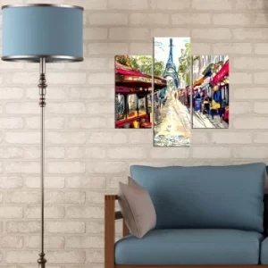 Image of 3MDF-070 Multicolor Decorative MDF Painting (3 Pieces)