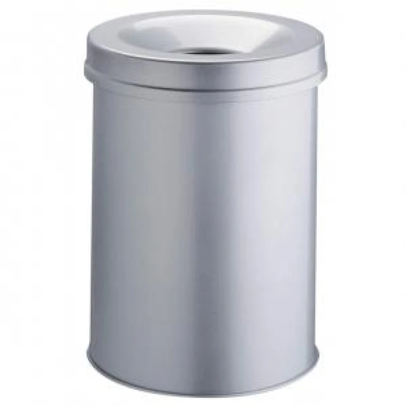 Image of Durable Fire Extinguishing Metal Waste Bin - TUV Certified - 30L - DRBE330610
