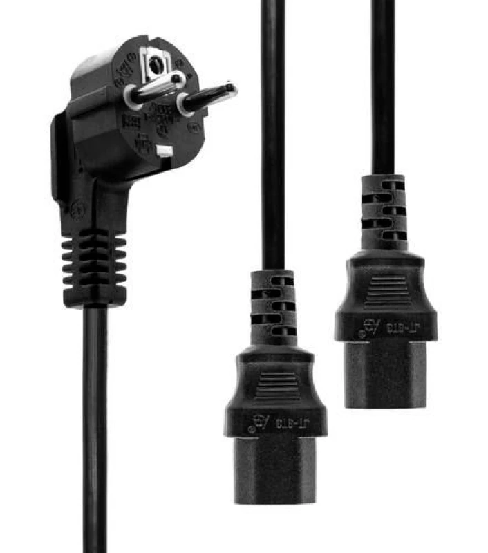 Image of Microconnect PE011330 power cable Black 3m 2 x C13 coupler