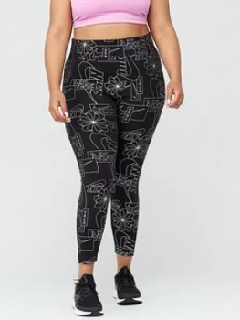 Image of Nike Nsw Icon Clash Curve Legging - Black, Size 18-20=1X, Women