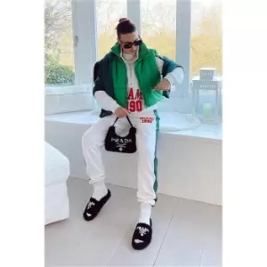 Image of I Saw It First Green Crop Short Zip Neck Puffer Gilet - Green