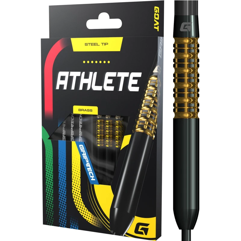 Image of GOAT GOAT Athlete Steel Tip Darts Brass Range Yellow unisex 12g