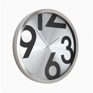 Image of Wall Clock Round Face Metal 2716