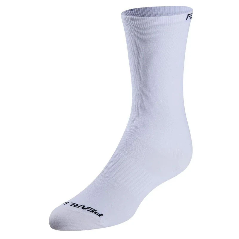 Image of Pearl Izumi Pro Tall Cycling Sock - White White 7 - 11