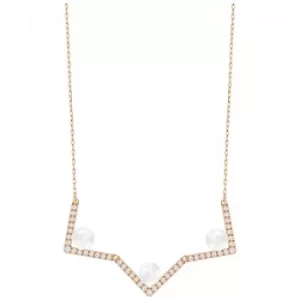 Image of Ladies Swarovski PVD rose plating EDIFY NECKLACE