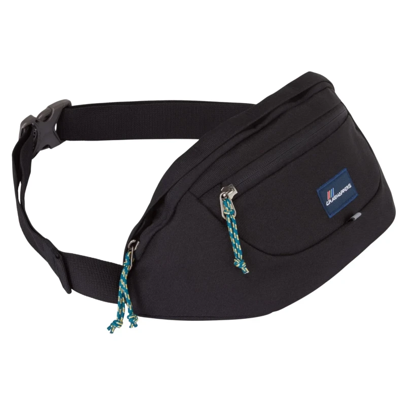 Image of Craghoppers Craghoppers 1.5L Kiwi Classic Bum Bag II in Jet Black Jet Black One Size Unisex 5063260114110