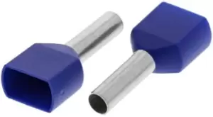 Image of Phoenix Contact, AI-TWIN2X 2.5 -10 BU Insulated Bootlace Ferrule Kit, 10mm Pin Length, 2.9mm Pin Diameter, Blue