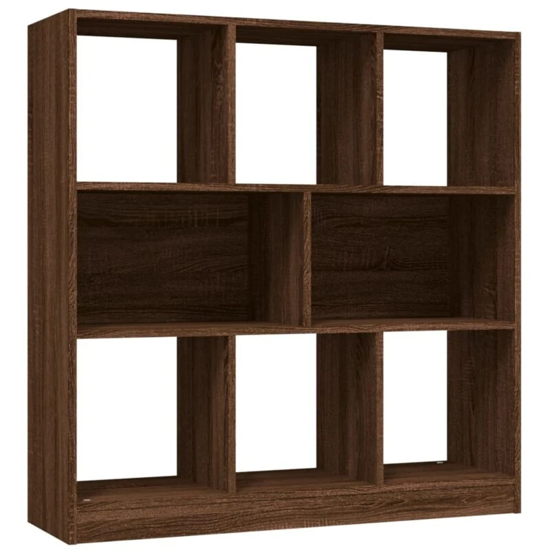 Image of VIDAXL Book Cabinet Brown Oak 97.5x29.5x100cm Engineered Wood vidaXL 8720845694111