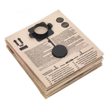 Image of Sealey DFS35PB Dust Bag Class M Pack of 5