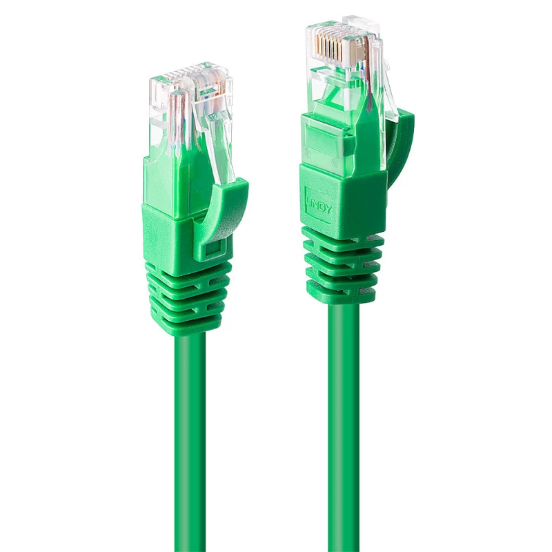 Image of Lindy 5m Cat.6 U/UTP Network Cable, Green