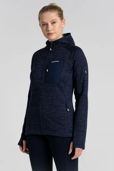 Image of Craghoppers Womens Trina Hooded Relaxed Fit Fleece Jacket 20 - Bust 44' (112cm)