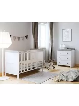 Image of Little Acorns Classic 2 Tone 2 Piece Furniture Set - White/Grey, White/Grey