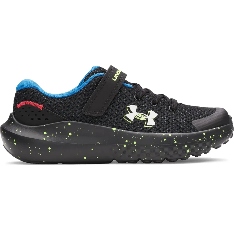 Image of Children's running shoes Under Armour Pre-School Surge 4 AC Noir Male 30