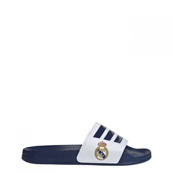 Image of adidas Adilette Shower Slides Unisex - Dark Blue / Cloud White / Dark