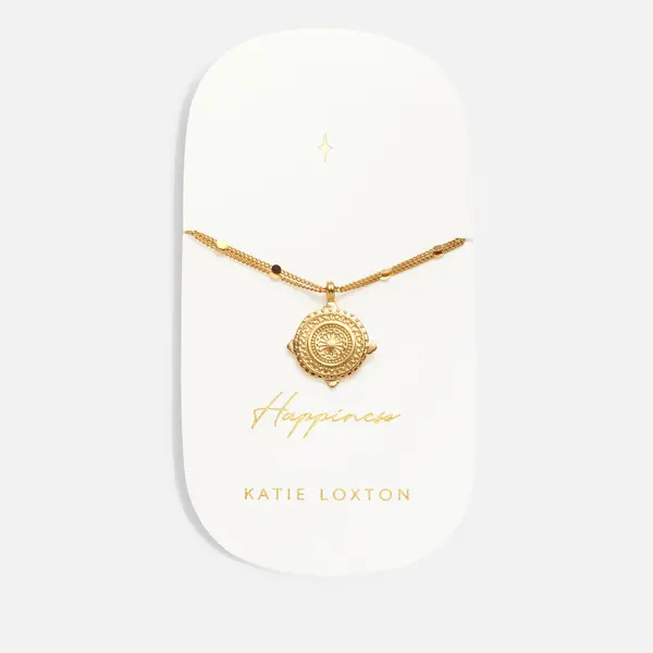 Image of Katie Loxton Womens Happiness Antique Bracelet - Gold