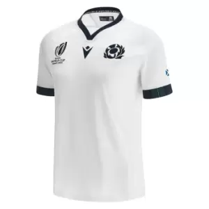 Image of Macron Scotland Rugby Away Shirt 2023 2024 Adults - White