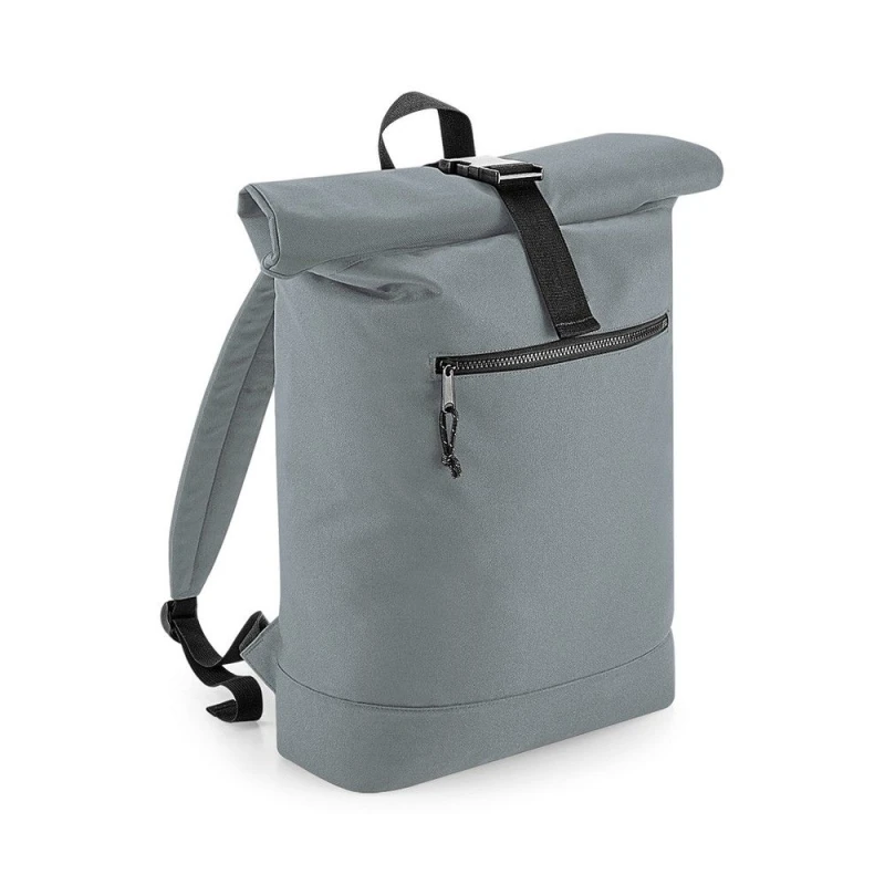 Image of Bagbase Mens Roll-Top Backpack in Mid Grey Mid Grey Male