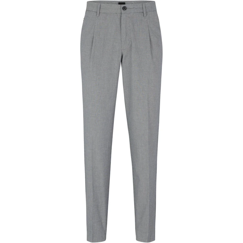 Image of Boss Mens Kaito1-Pl Slim Fit Trousers Dark Blue male 38W R