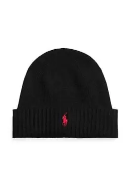 Image of Polo Ralph Lauren Polo Ralph Lauren Merino Wool Knitted Beanie Hat