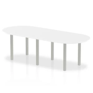 Image of Trexus Boardroom Table 2400x1200x730mm White Ref I000204