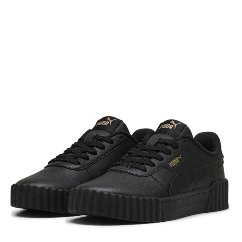 Image of Puma Carina 3.0 Trainers Juniors Black/Gold female 5 (38)