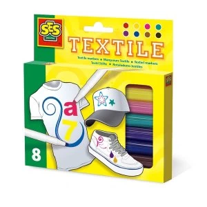 Image of SES Creative Childrens Permanent Textile Markers Set Activity Set