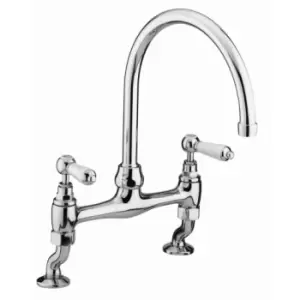 Image of Bristan Renaissance Bridge Deck Sink Mixer Tap RS DSM C - 944523