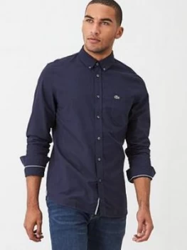 Image of Lacoste Sportswear Oxford Shirt - Navy