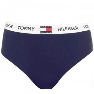 Image of Tommy Bodywear 85 Cotton High Waist Bikini Briefs - NAVY BLAZERCHS