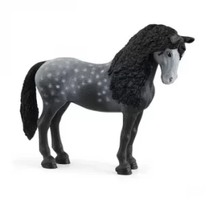 Image of Schleich Horse Club Pura Raza Espanola Mare Toy Figure- Grey/Black