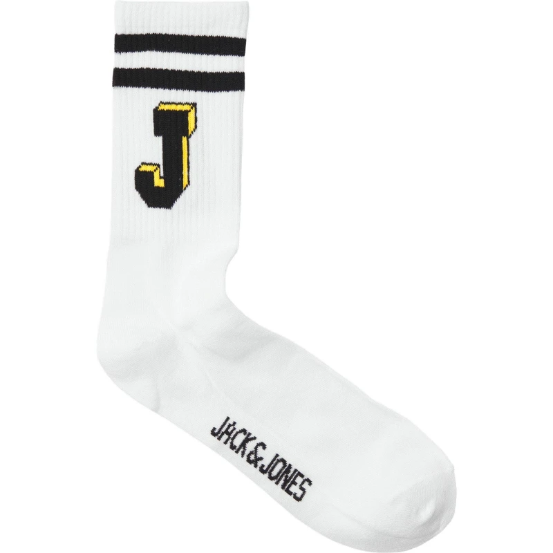 Image of Jack and Jones Tennis Socks Mens - White White 6 - 12 Months