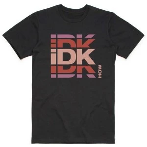 Image of iDKHow - Branded Logo Mens Medium T-Shirt - Black
