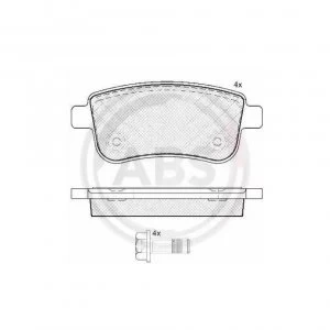 Image of Rear Brake Pad Set A.B.S. 37732