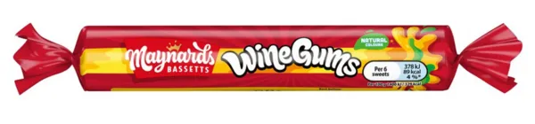 Image of Cadbury Gifts Direct Maynards Wine Gums Roll 52g 611756
