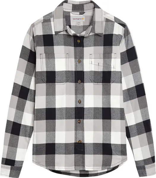 Image of Carhartt Hamilton Ladies Flannel Shirt, black-grey-white, Size S for Women
