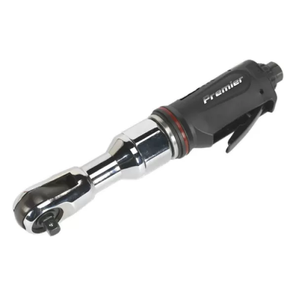 Image of Genuine SEALEY SA607 Air Ratchet Wrench 3/8Sq Drive Premier